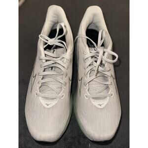 Mizuno Wave Rebellion 2 J1GC240360 Low Top Sneaker White Black Green Mesh 9.5